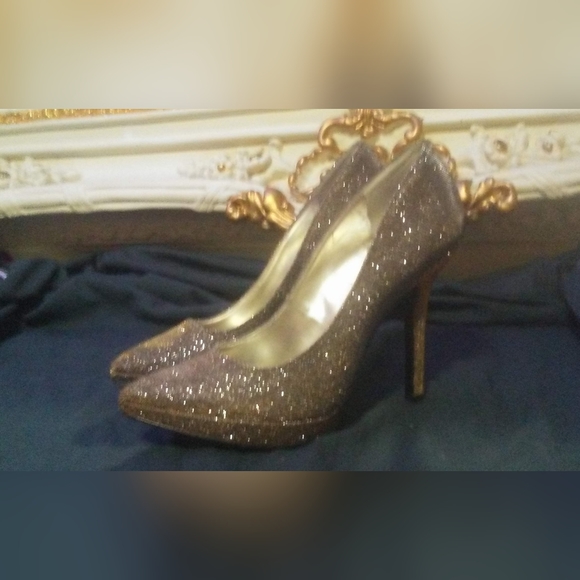 "Flags " sparkle and sexy woman's high heels - Picture 2 of 3